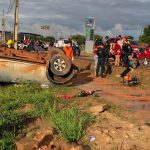 Picape capota e deixa um morto e três feridos na zona Oeste de Boa Vista
