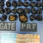 Dois são detidos com 1kg de maconha e quase R$ 1 mil em dinheiro no Anel Viário