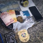 Jovem é preso em flagrante por tráfico de drogas no Cidade Satélite