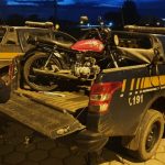 Caminhonete e motocicleta são aprendidas pela PRF na BR-174