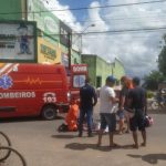 Grávida fica ferida em acidente com duas motocicletas no Pintolândia
