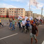 Caminhada e bandeiraço abrem primeiro dia de campanha em Boa Vista