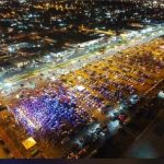 Convenção de Ottaci e Lenir reúne multidão no estacionamento do Canarinho