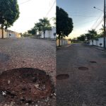 Rua esburacada causa prejuízos a moradores da zona Leste de Boa Vista