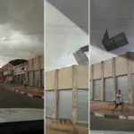 Moradores registram forte ventania que destelhou casas em Boa Vista