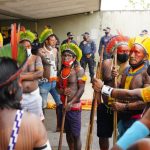 Lideranças indígenas protestam na Câmara Federal por manutenção de direitos
