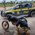 PRF recupera motocicleta roubada na BR-174, em Boa Vista