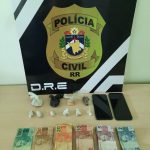 Três pessoas são presas por tráfico de drogas no Pedra Pintada, em Boa Vista entorpecente