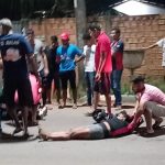 Motociclista e garupa ficam feridos após acidente entre carro e moto em Boa Vista