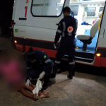 Motociclista sem CNH fica ferida ao bater contra viatura da PM na zona Oeste de Boa Vista
