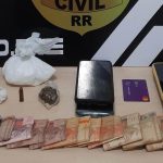 Jovem é preso em flagrante com drogas, munição e R$ 5 mil em dinheiro em Boa Vista