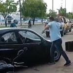 Homem destrói próprio carro ao ter veículo apreendido em blitz na zona Oeste de Boa Vista