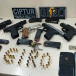 Três são presos com oito armas de fogo e munições na zona Oeste de Boa Vista