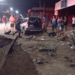 Dois homens ficam feridos após carro bater contra muro na zona Oeste de Boa Vista