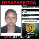 Jovem desaparece após sair da casa do pai em Boa Vista e Polícia Civil pede ajuda para encontrá-la