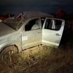 Sete ficam feridos após picape capotar na BR-401