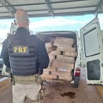 Carga com uma tonelada de carne de frango sem refrigeração é apreendida pela PRF na BR-401