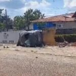 Motorista desmaia ao volante e capota carro na zona Leste de Boa Vista