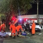 Passageiros ficam feridos após motorista avançar sinal vermelho e bater contra carro em Boa Vista