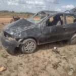 Motorista morre ao perder controle da direção e capotar carro em comunidade indígena