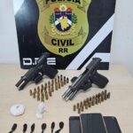 Trio de venezuelanos suspeito de execuções e tráfico é preso com armas e drogas em Boa Vista