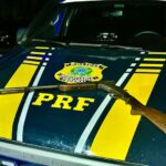 Espingarda é apreendida em ação da PRF na BR-174