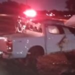Picape capota ao passar em buraco e deixa três feridos na RR-205, em Boa Vista