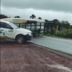 Lancha da Femarh tomba em acidente na BR-174 em Boa Vista