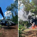 Operação destrói helicóptero usado em garimpo ilegal na Terra Yanomami