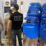 Homem é preso em Rorainópolis por transporte de 300 litros de substância suspeita de ser combustível de aviação