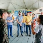 Comitiva chefiada por Sampaio visita fronteira Brasil-Venezuela e pede reforço federal para Roraima