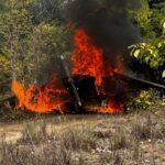 Polícia Civil e Ibama destroem avião usado pelo tráfico de drogas em RR