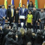 Durante visita a Roraima, presidente da CBF Samir Xaud também é homenageado na ALE-RR