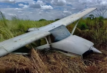 Aeronave suspeita de envolvimento com garimpo colide com caminhão em fazenda de Alto Alegre