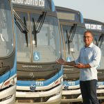 Prefeito Arthur Henrique renova parte da frota do transporte coletivo com a entrega de 18 novos ônibus