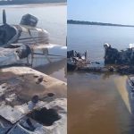 Avião de médio porte cai no Rio Branco, próximo a Caracaraí avião rio branco