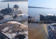 Avião de médio porte cai no Rio Branco, próximo a Caracaraí avião rio branco