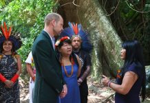 Joenia Wapichana se encontra com príncipe William