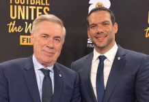Samir Xaud e Carlo Ancelotti acompanham em Washington o sorteio dos grupos da Copa do Mundo de 2026 Samir Xaud