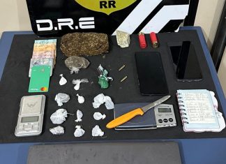 Polícia apreende drogas, munições e desarticula dois pontos de tráfico na zona oeste de Boa Vista PCRR