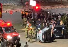 Acidente com capotamento na avenida Ville Roy deixa três jovens feridas em Boa Vista