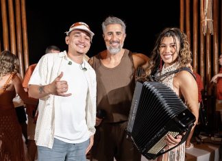 Anne Louise, sanfoneira de Roraima, leva o forró pé de serra ao ‘Caldeirão com Mion’