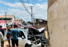 Motorista sofre mal súbito e carro atinge muro de casa no Asa Branca Acidente asa branca