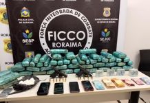 Ficco prende trio com 38 kg de drogas, armas e R$ 46 mil em Boa Vista ficco