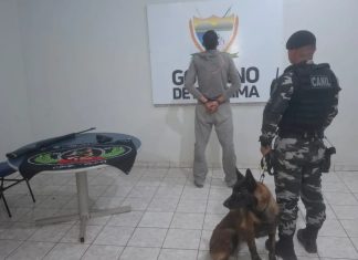 Homem é preso no trabalho após atirar em filhote de cachorro da vizinha no Nova Cidade