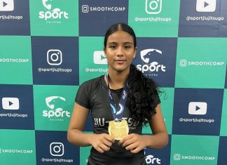 Primeira luta, primeiro ouro: roraimense Geovanna Melo surpreende no Goiânia Open de Jiu-Jitsu