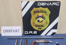 Polícia Civil desativa fábrica clandestina de armas e apreende drogas na zona Oeste de Boa Vista