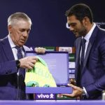 Samir Xaud diz que renovação de Carlo Ancelotti está próxima de ser formalizada
