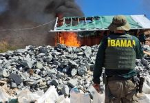 Ibama destrói garimpo ilegal em área de 13 hectares na Terra Indígena Raposa Serra do Sol ibama