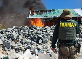Ibama destrói garimpo ilegal em área de 13 hectares na Terra Indígena Raposa Serra do Sol ibama